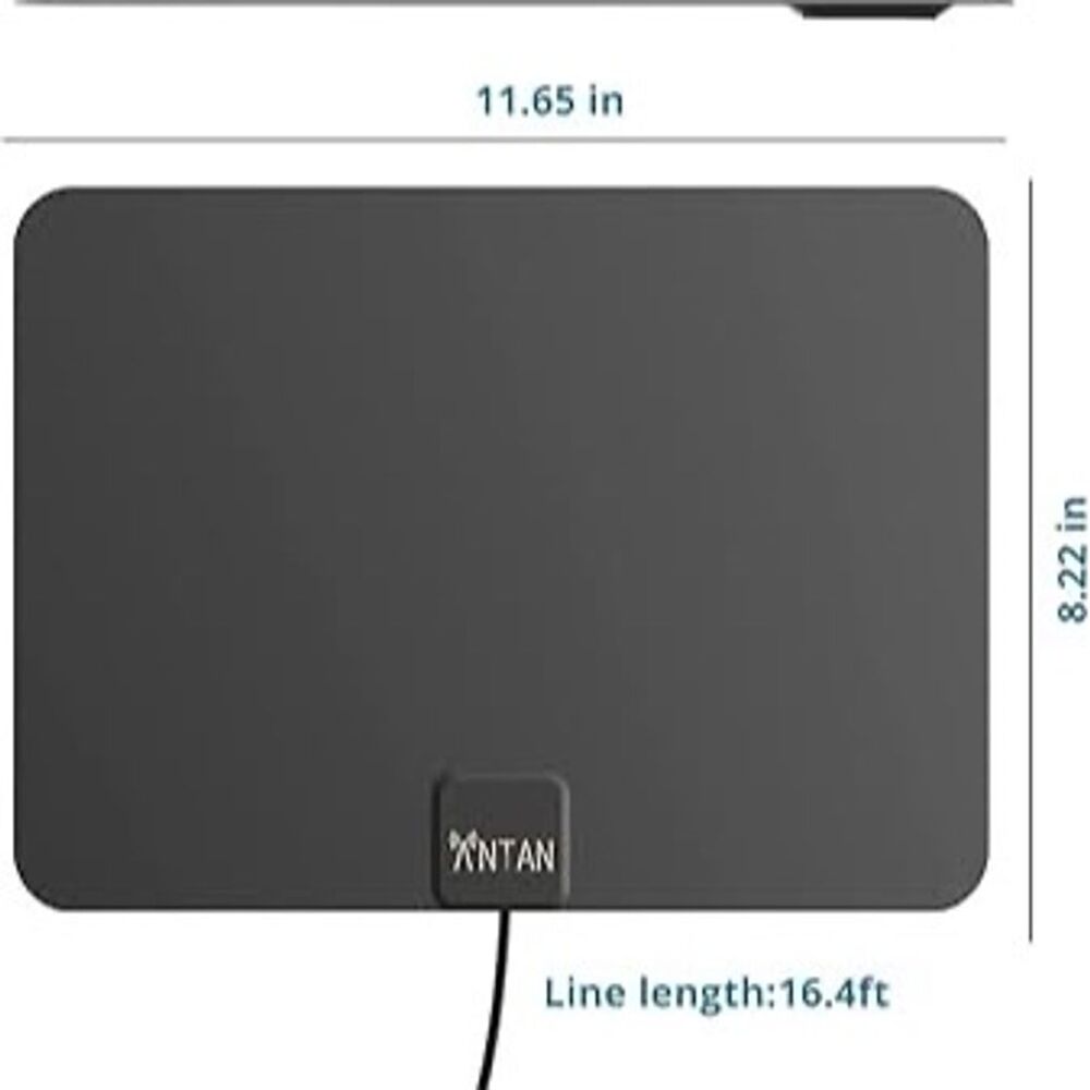ANTAN Indoor HDTV Antenna Multi-Directional UHF 65 Miles Range Black